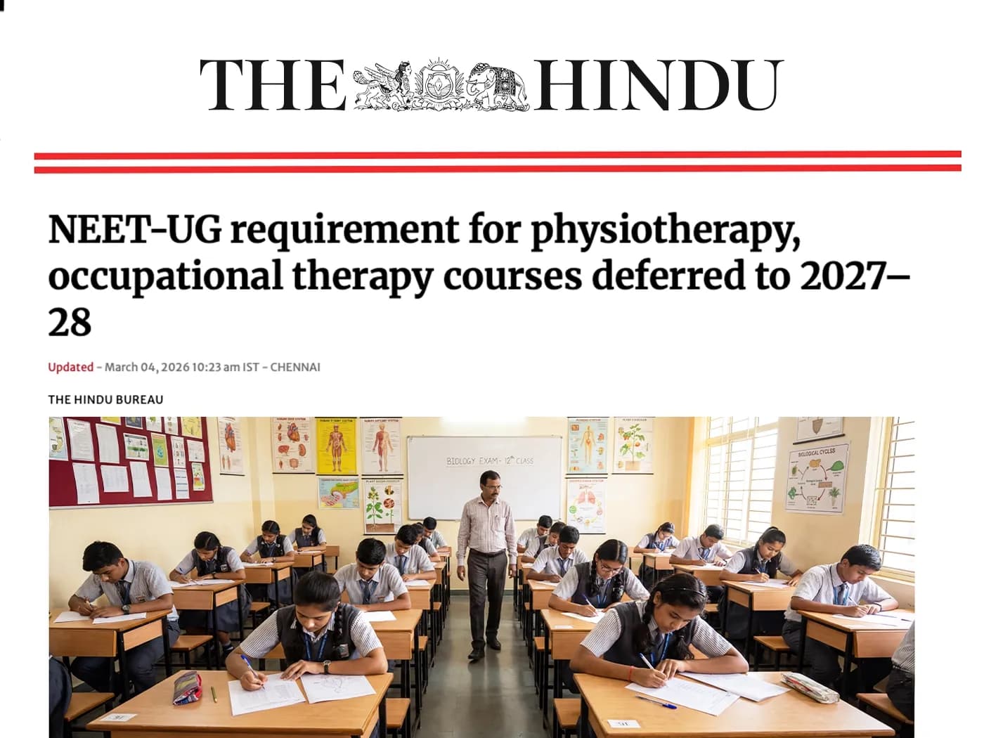 NEET Deferred, Science Stream Mandatory – A Critical Eligibility Update for Allied & Healthcare Programs in 2026–27