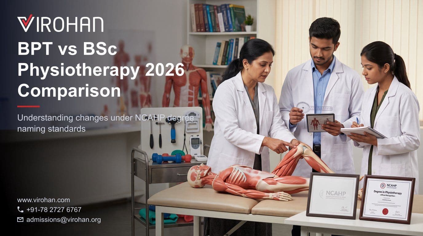 BPT vs BSc Physiotherapy 2026: What Changed Under NCAHP Degree Names