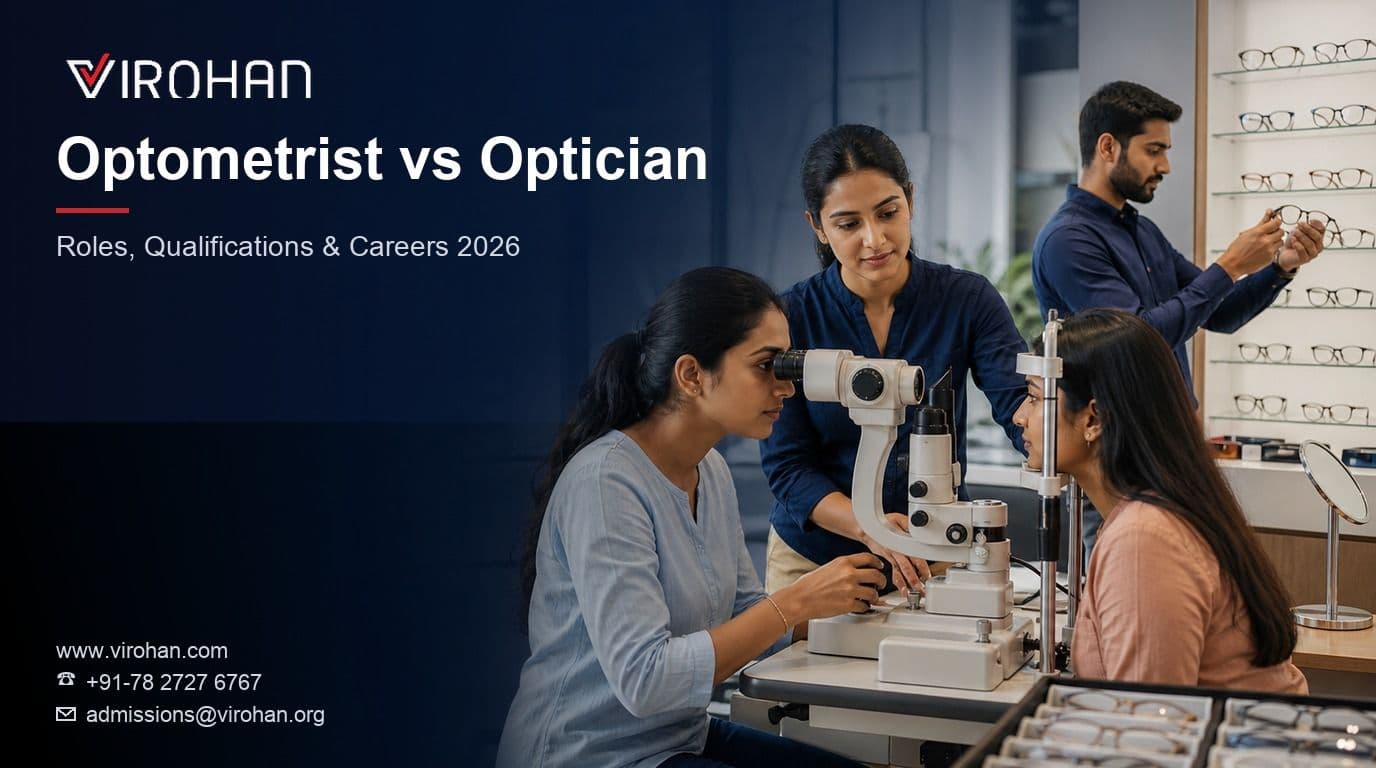 Optometrist vs Optician: Difference, Roles, Qualifications and Careers in India 2026