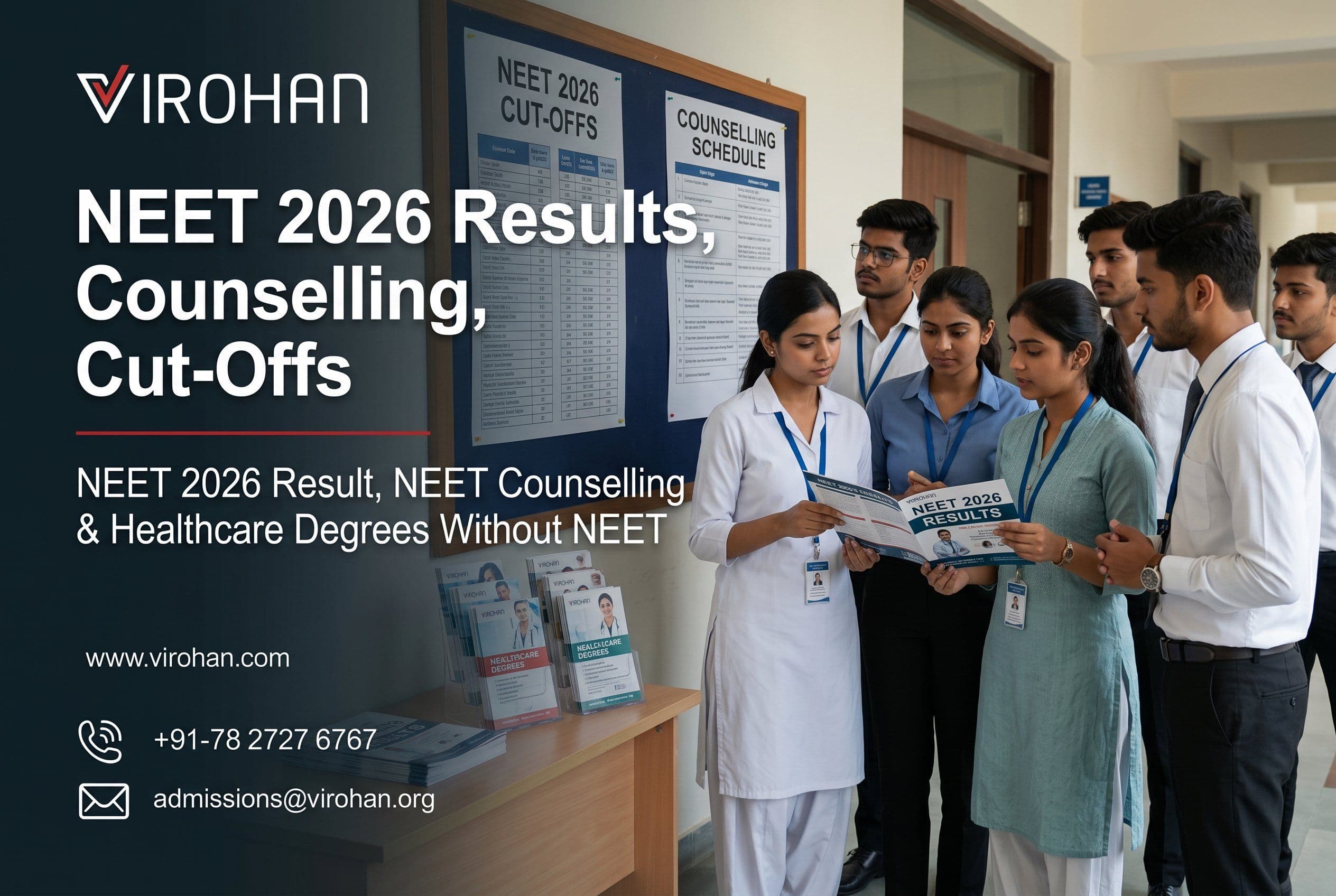 NEET 2026 Results, Counselling, Cut-Offs & Healthcare Degrees Without NEET